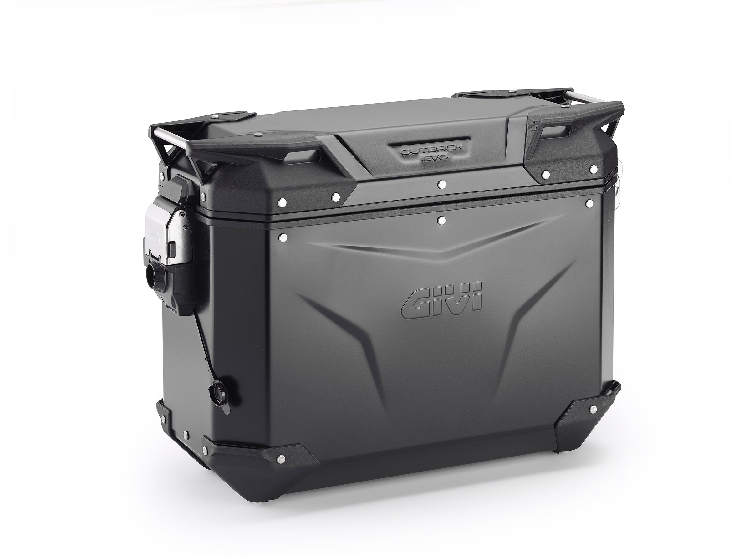 Alu-Seitenkoffer Trekker Outback EVO 37, schwarz Rechts, 37 Liter / SMART SECURITY LOCK