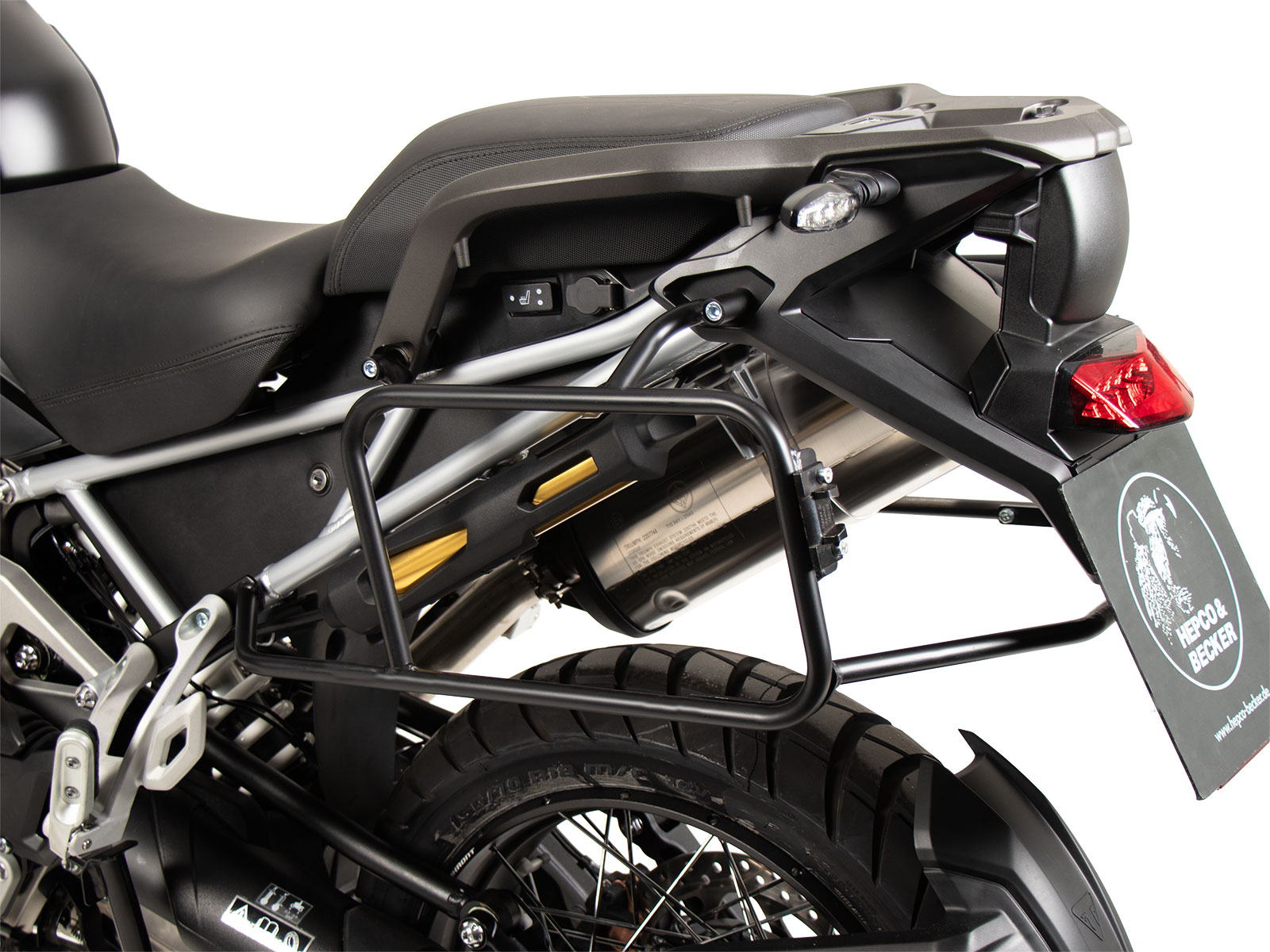 Seitenkofferträger festverschraubt schwarz für Triumph Tiger 1200 Rally Pro / GT Pro / GT (2022-)