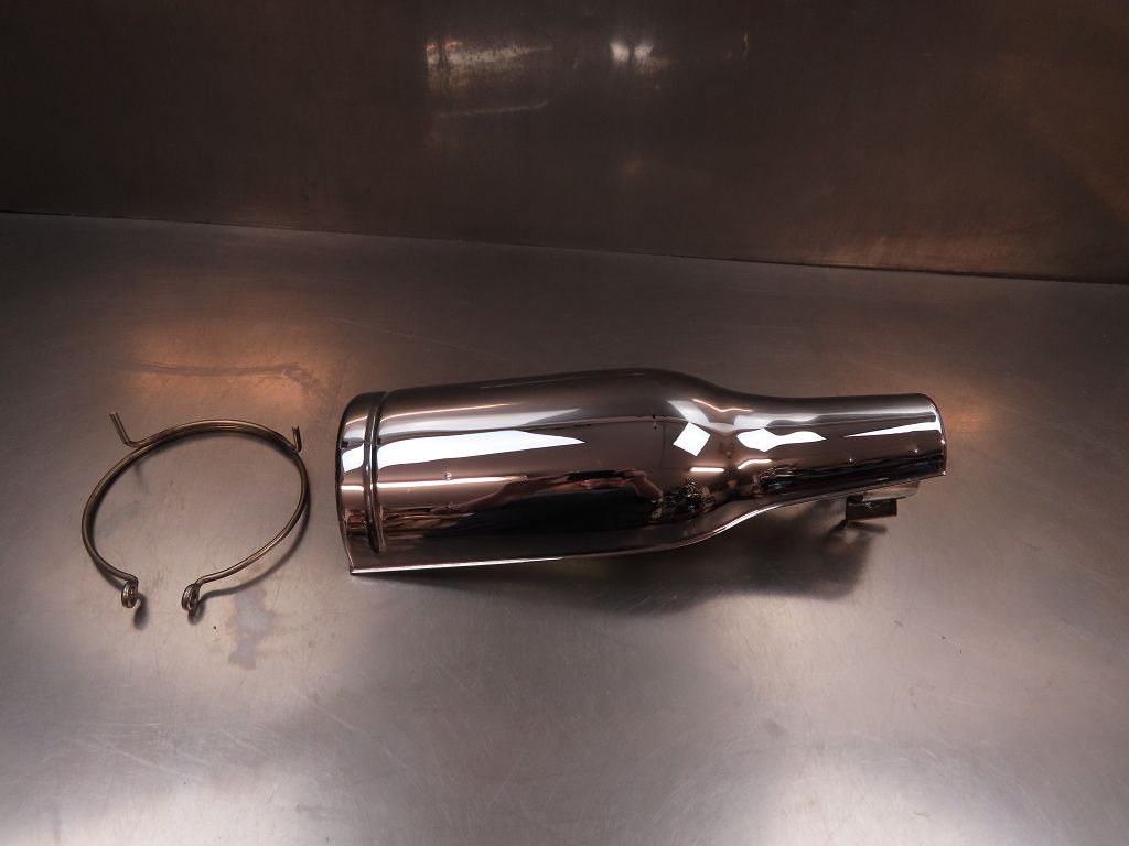 Abgasblende Auspuffblende Blende rechts für BMW R1200C + Independent R850C