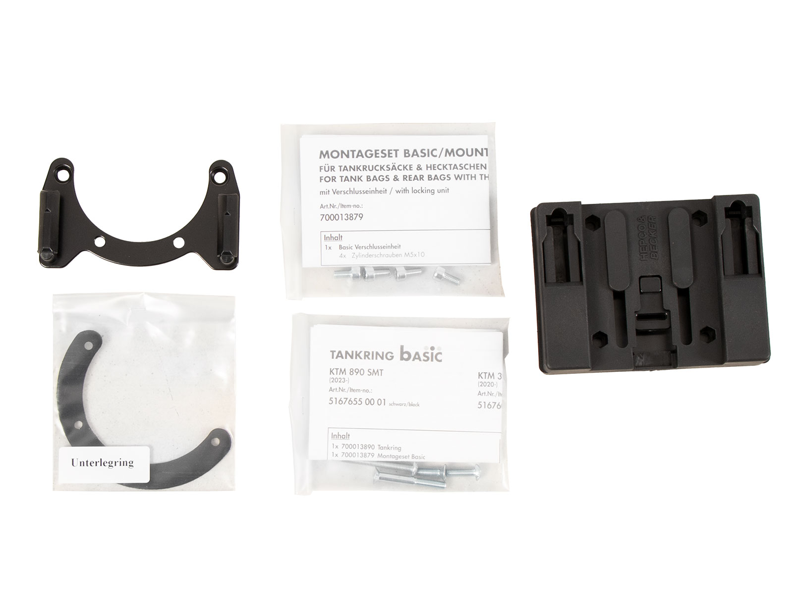 Tankring BASIC inkl. Tankrucksackverschlusseinheit für KTM 390 Adventure (2020-2024)