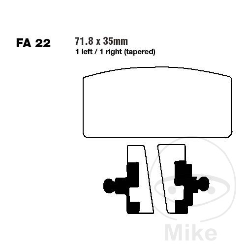 Front Brake Pad Standard EBC for BMW R90/6 R90S R100 S RT RS /7 R75 /6 /7