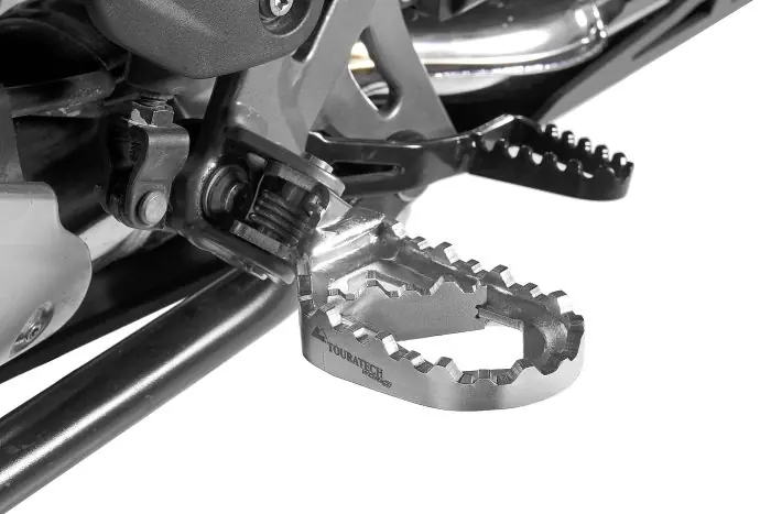 Repose-pieds Touratech Fernreisefußrasten "Works" bas pour BMW R1250GS + Adventure R1200GS LC + Adventure LC Repose-pieds Touratech Fernreisefußrasten "Works" bas pour BMW R1250GS + Adventure R1200GS LC + Adventure LC