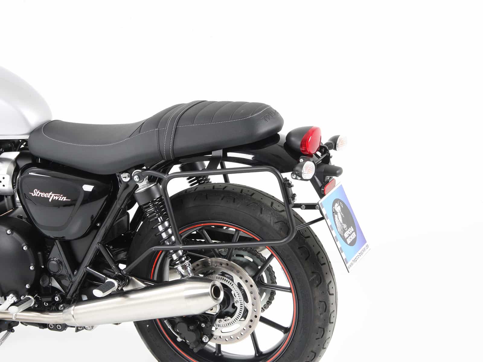 Seitenkofferträger festverschraubt schwarz für Triumph Street Twin (2016-2022)