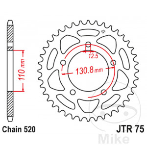 BMW S1000RR 2009-2018 JT 43T Sprocket PART 520 INNER 110 LK 131