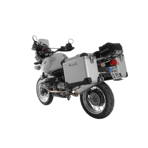 Système de valises ZEGA Pro "And-S" 38/45 Litres avec support en acier inoxydable pour BMW R1150GS/ R1150GS Adventure/ R1