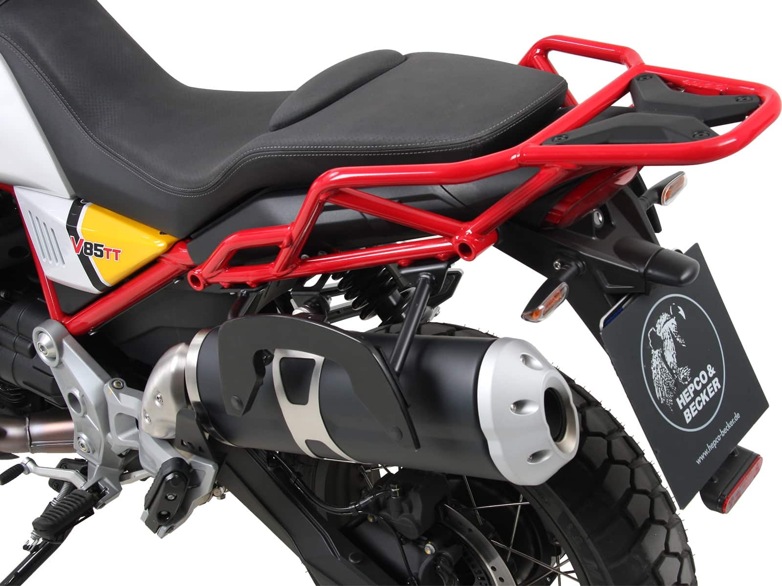 C-Bow Seitenträger schwarz für Moto Guzzi V 85 TT (2019-2023)