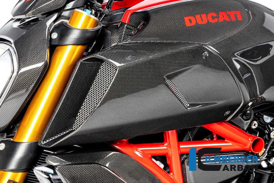 Airtube cover left side gloss Diavel 1260