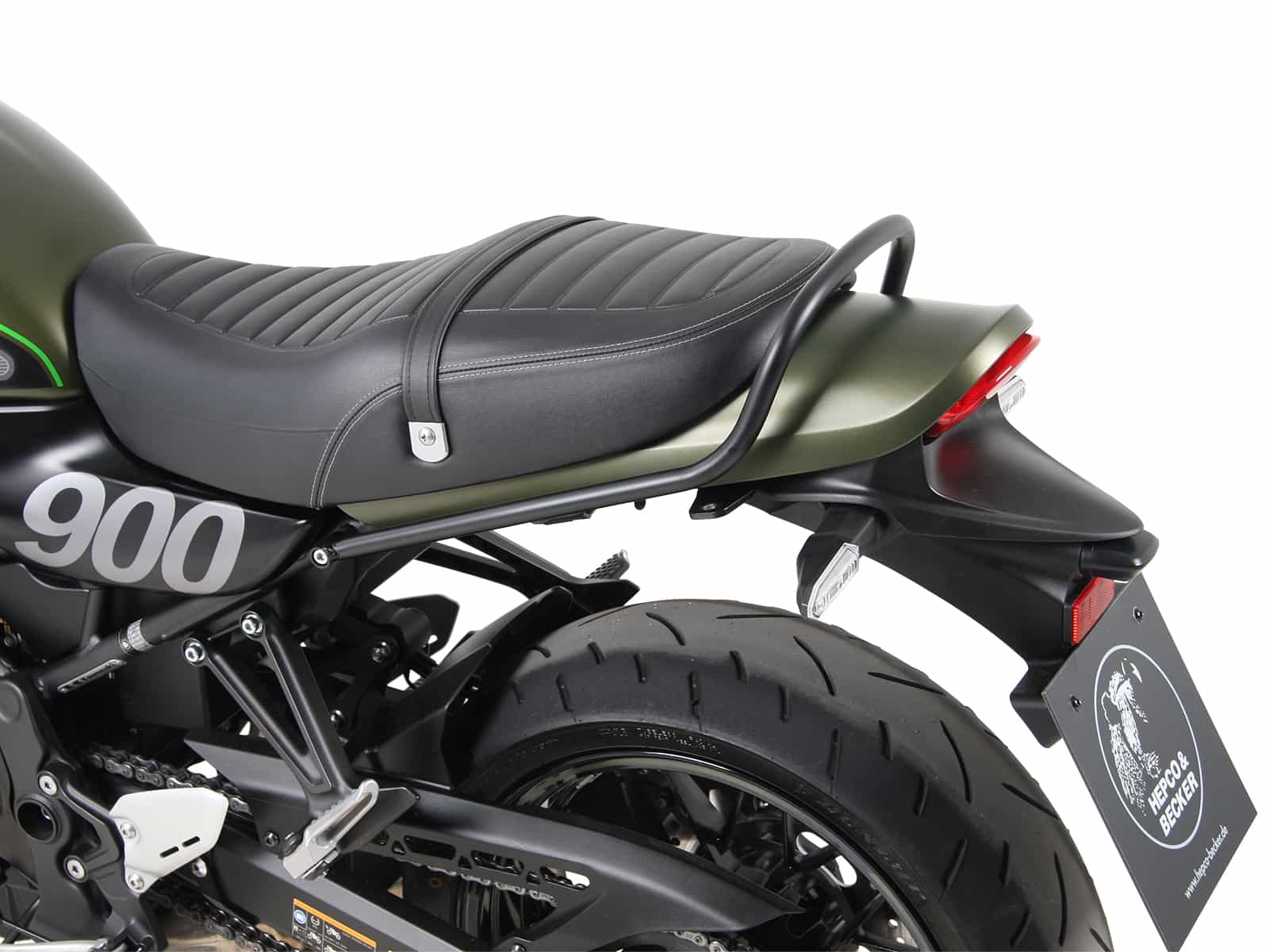 Soziushaltegriff schwarz für Kawasaki Z 900 RS/Cafe (2018-2025) / Z 900 RS SE (2022-2025)