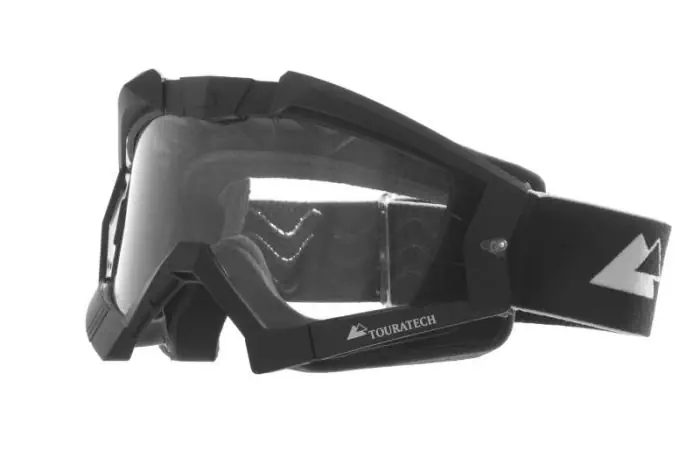 Maschere da motocross Touratech Aventuro in carbonio con cinturino nero Touratech