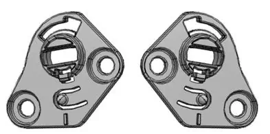 Kit de fixation en carbone Aventuro Touratech pour pare-brise Kit de fixation en carbone Aventuro Touratech pour pare-brise