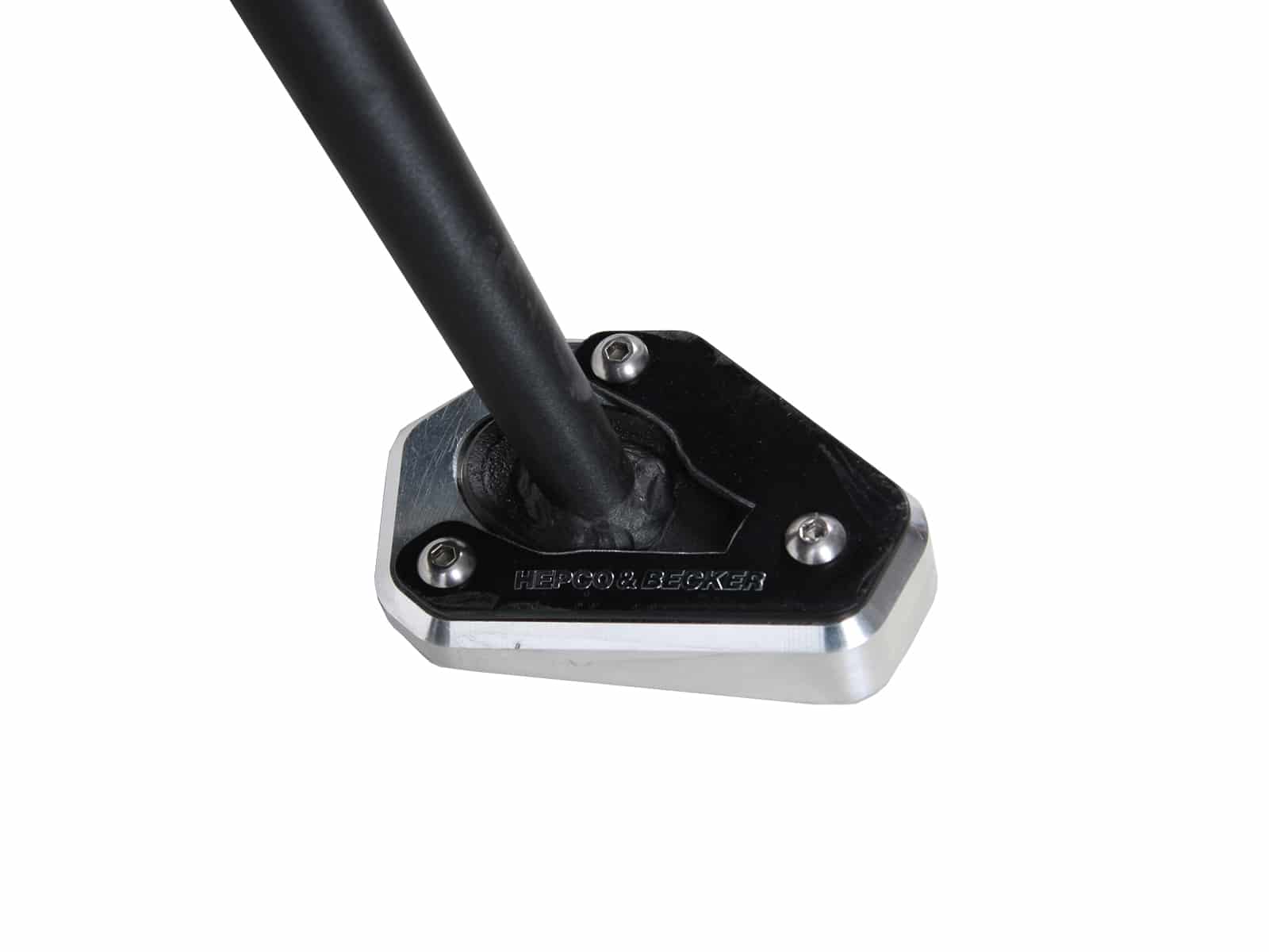 Seitenständerplatte silber/schwarz für Kawasaki ER-6n/6f (2012-2016)