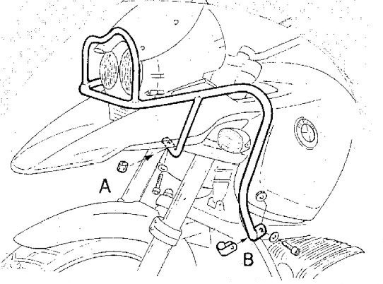 502909_00_01 Protection de réservoir pour combinaison avec protection de moteur 502908 argent pour BMW R1150GS (2000-2004)