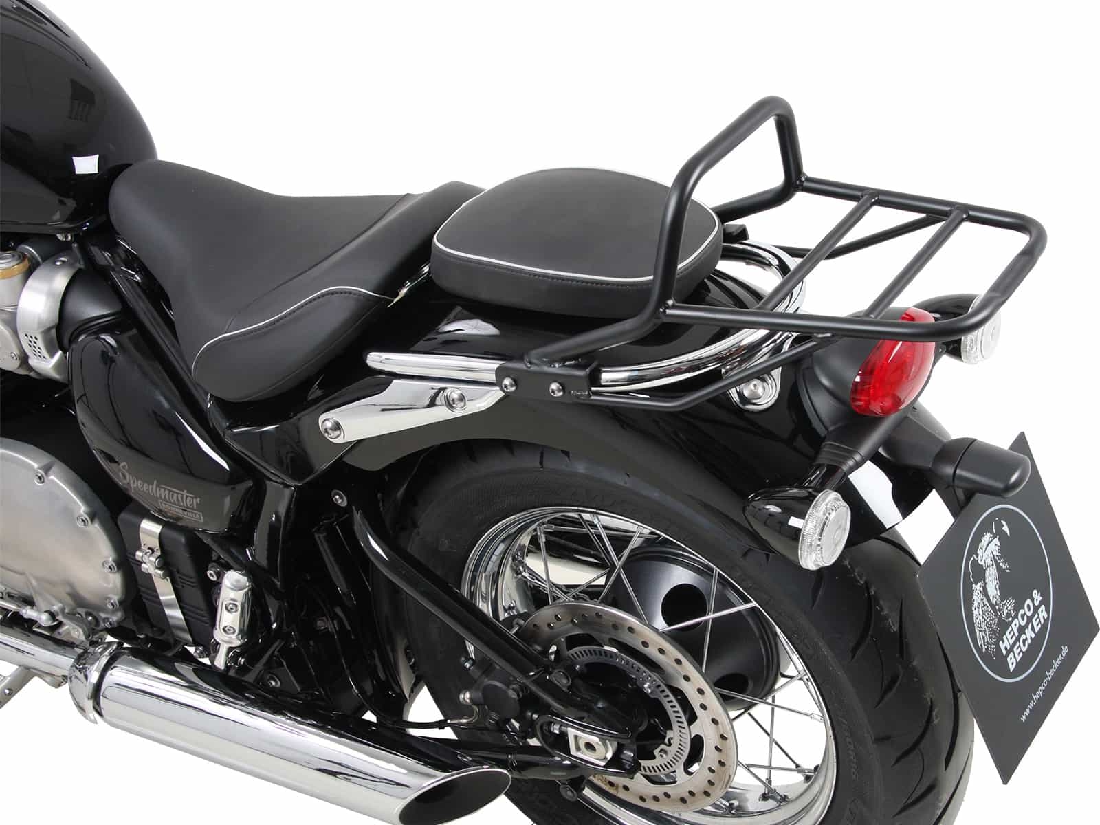 Rohrgepäckbrücke Topcaseträger schwarz für Triumph Bonneville Speedmaster (2018-)