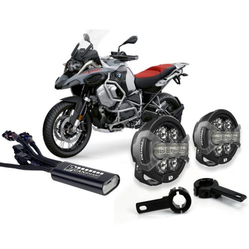 LED-Zusatzscheinwerferset DENALI D7 Pro für BMW R1250GS/Adventure/RT/R/RS,R1200GS/Adventure/RT/R/RS (LC) (Sturzbügelmontage)