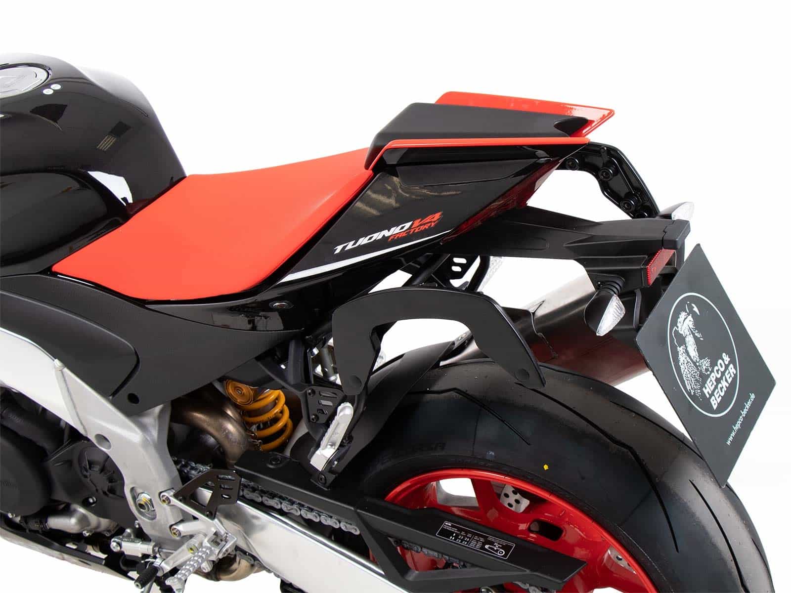 C-Bow Seitenträger schwarz für Aprilia Tuono V4 Factory/RSV 4/RSV 4 Factory (2021-2024)