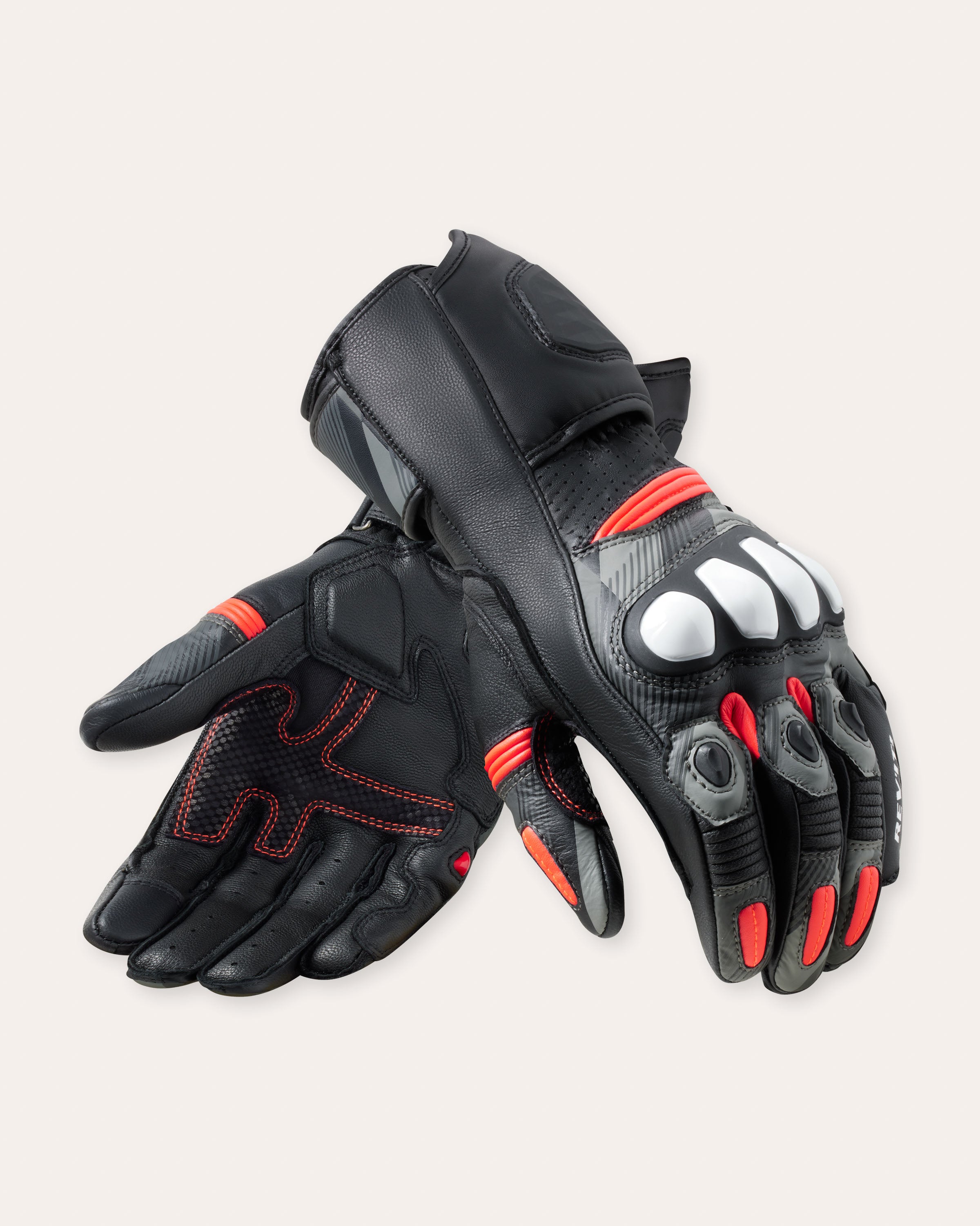 Handschuhe League 2 | Black-Neon Red - Schwarz-Neon Rot / 3XL / Standard - Größe: 3XL - Länge: Standard