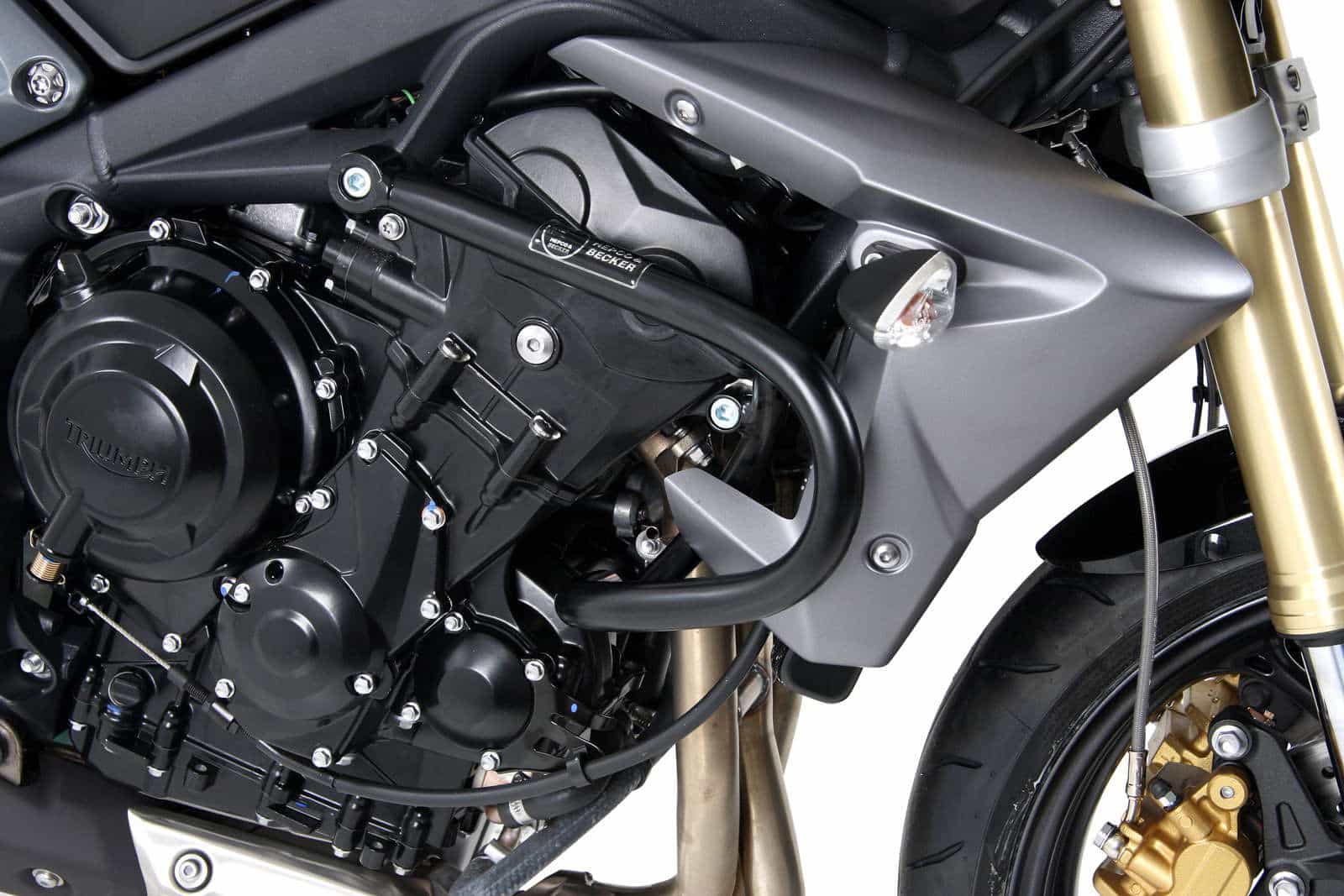 Motorschutzbügel schwarz für Triumph Street Triple 675/R (2007-2012)