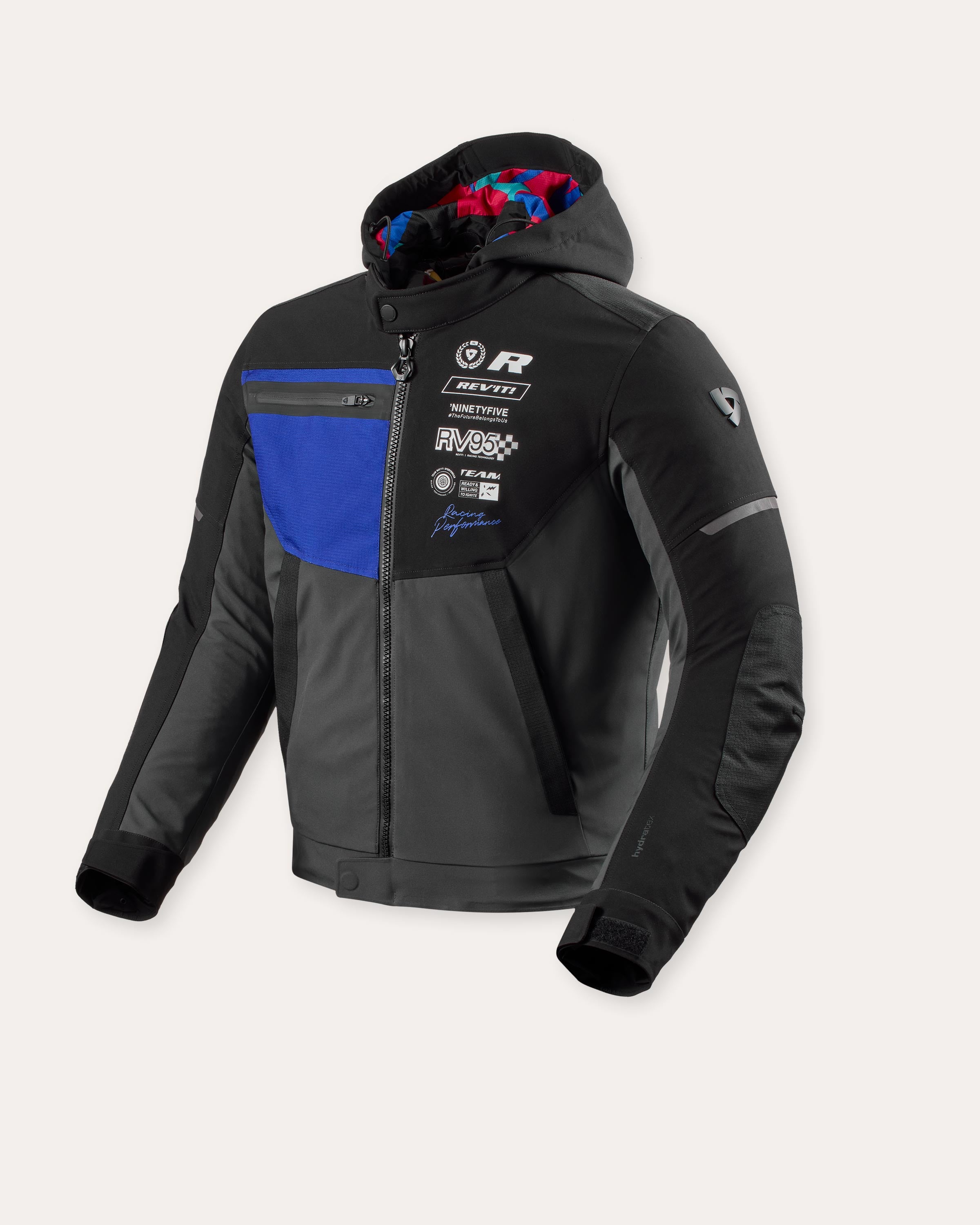 Jacke Haste H2O | Black-Blue - Schwarz-Blau / S / Standard - Größe: S - Länge: Standard