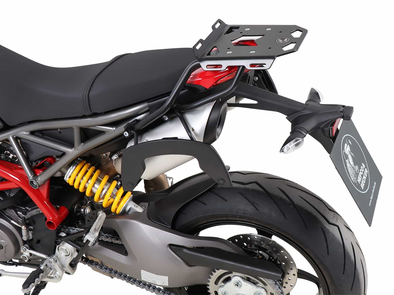 C-Bow Seitenträger schwarz für Ducati Hypermotard 950/SP (2019-2025)