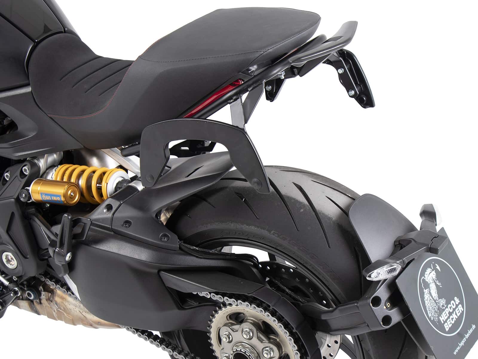 C-Bow Seitenträger schwarz für Ducati Diavel 1260/S (2019-2023)