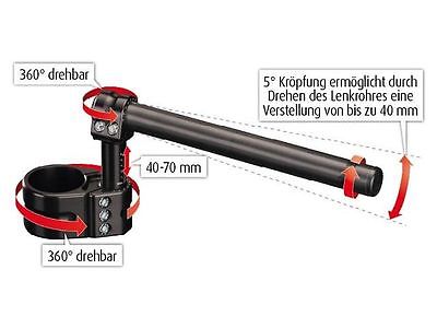 _157640eafca15e Adjustable Stummellenker Handlebar multiClip Tour Ø55/70 mm for BMW R Nine T