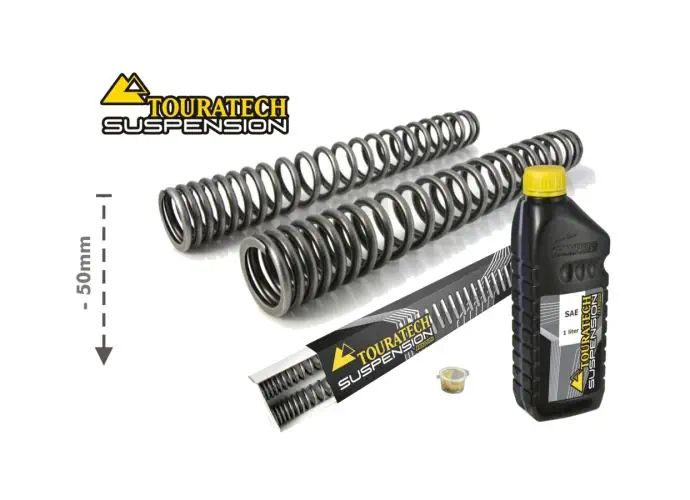 Touratech Progressive Fork Springs for BMW F800GS / Adventure from 2013 Lowering by 50mm