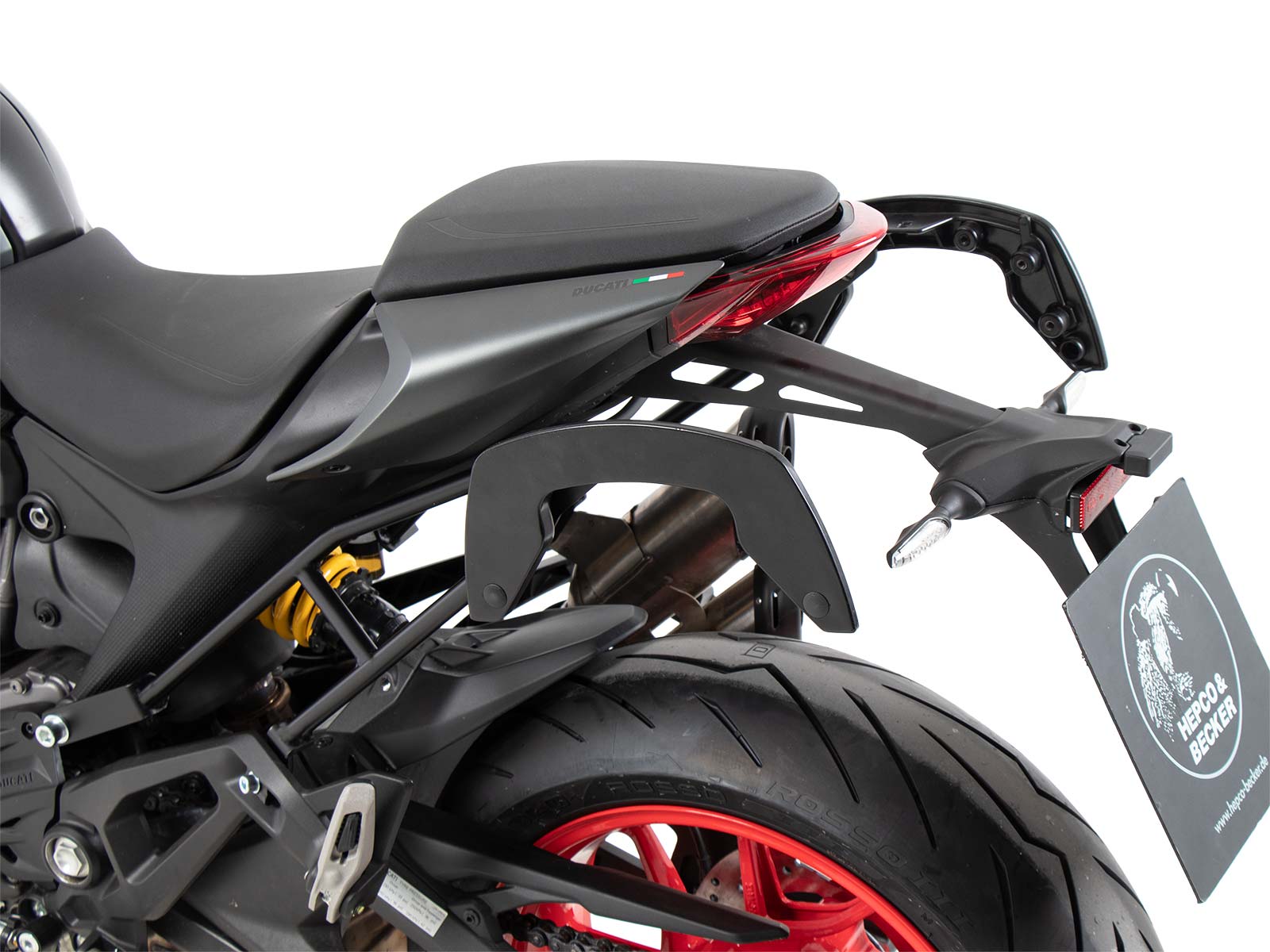 C-Bow Seitenträger schwarz für Ducati Monster 937 / 937+ (2021-2025)