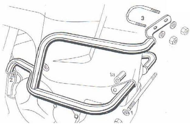 Motorschutzbügel schwarz für Suzuki DR BIG 800 (1991-1997)