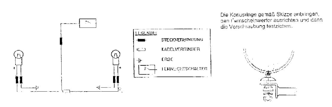Twinlight Zusatzscheinwerferset (Fernlicht) inkl. Halter und Kabel chrom für Suzuki VZ 1600 Marauder/M 1600 Intruder (2004-2005)