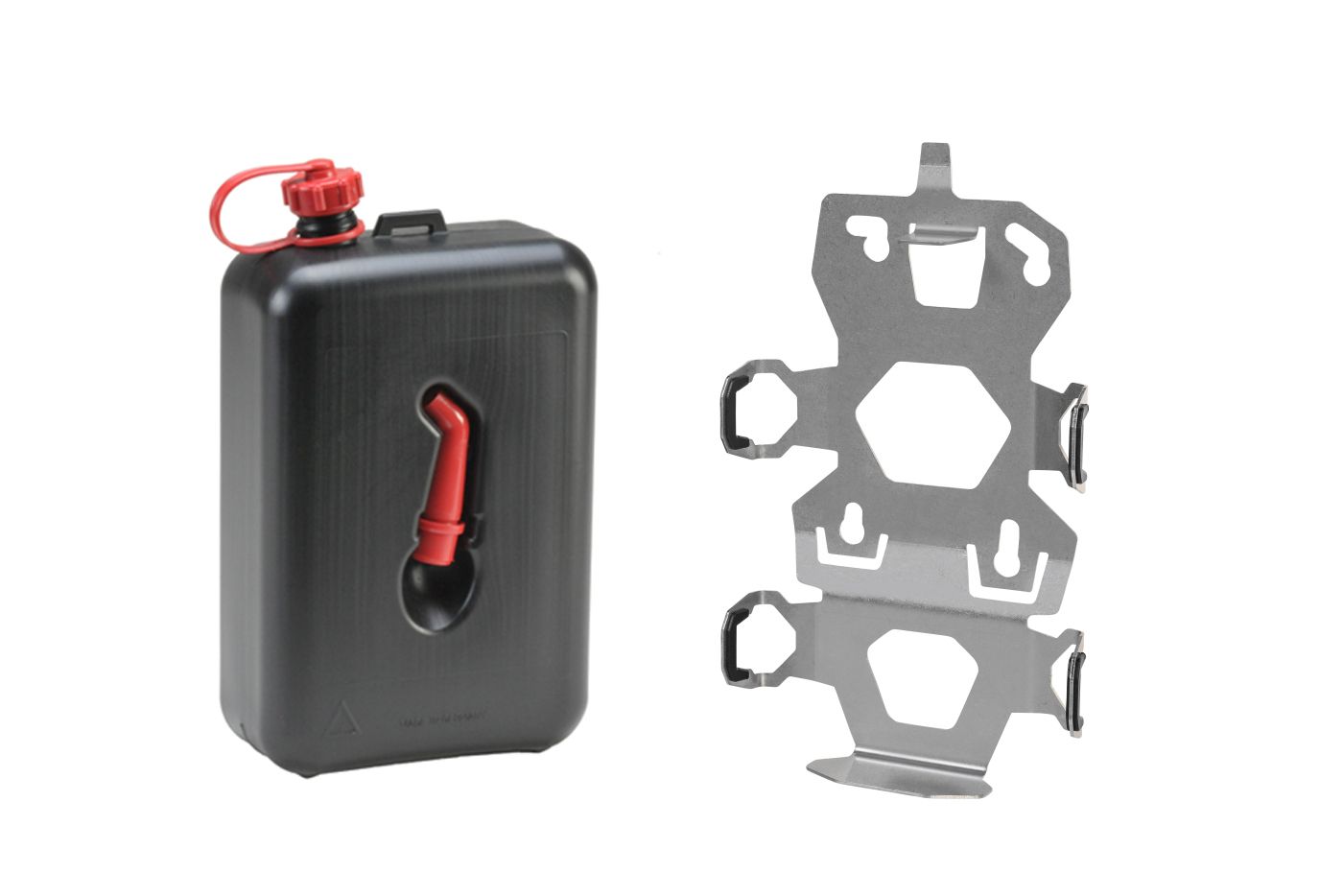 01_050_3427_0_0c07 ZEGA Evo Zubehörhalterset Kanisterhalter mit Ölkanister Touratech 2 Liter