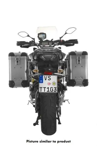 Sistema di bagagli Touratech ZEGA Pro 31/31 Litri Portapacchi in Acciaio Inossidabile Nero Yamaha MT-09 2015-2017