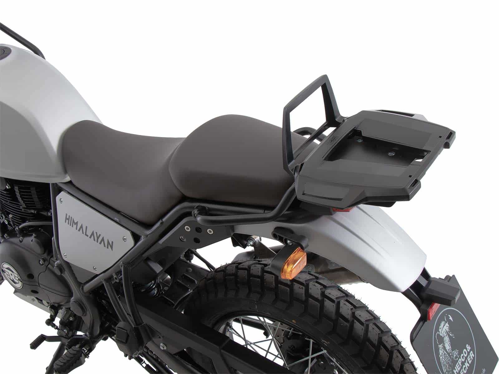 Alurack Topcaseträger schwarz für Kombination mit Original-Gepäckbrücke für Royal Enfield Himalayan (2021-2024)