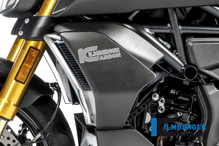 Wasserkühlerverkleidung links matt Diavel 1260