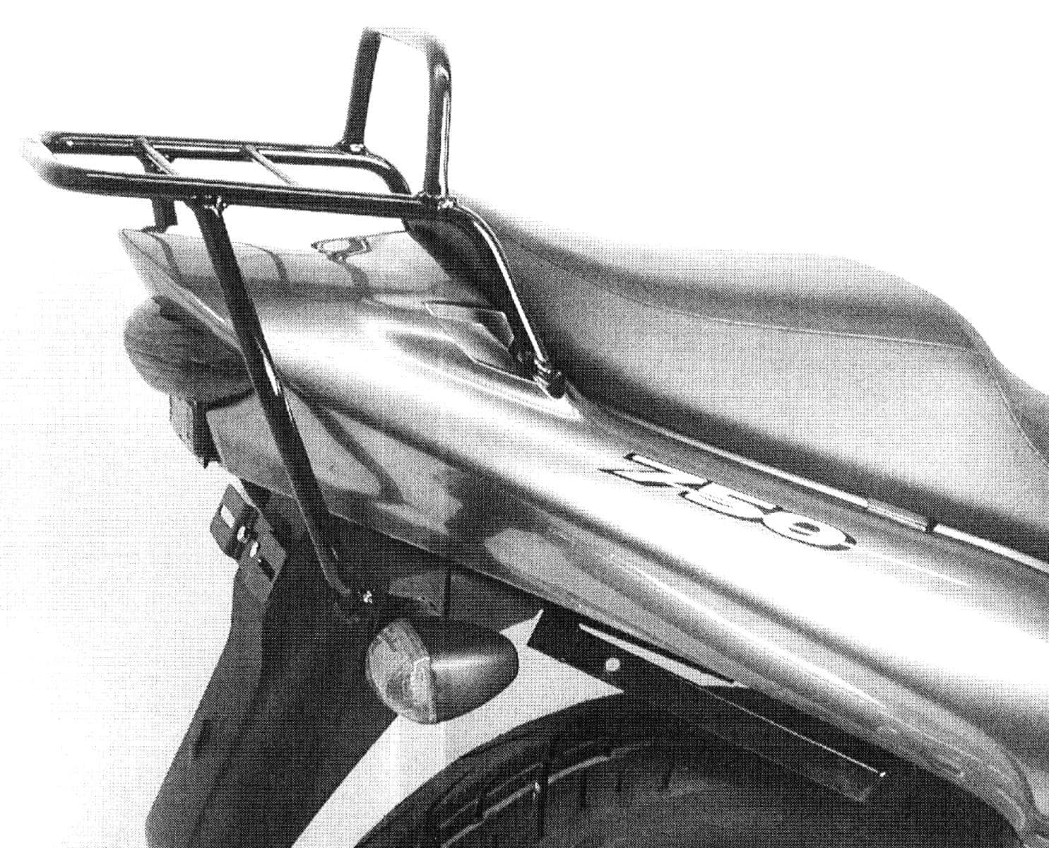 Rohrgepäckbrücke Topcaseträger schwarz für Suzuki GSX 750 F (2003-2006)