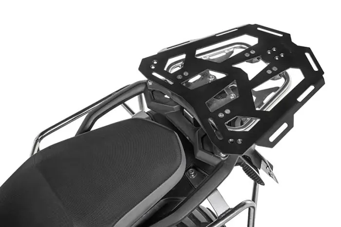 Luggage plate for Touratech top case carrier and BMW Adventure luggage bridges
