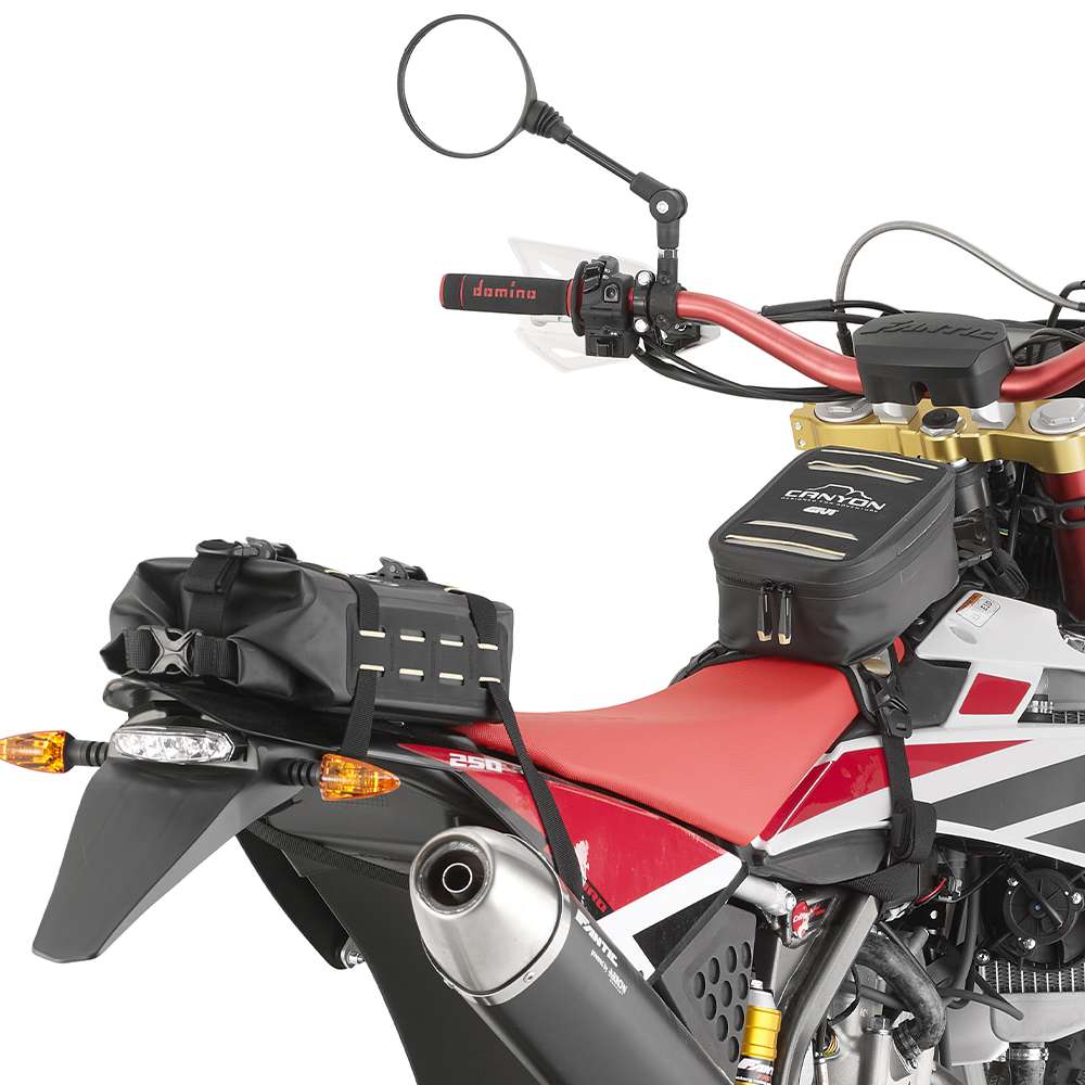 CANYON Wasserdichte Pack- und Motortasche, Volumen 4 Liter, Befestigung am Motorschutz