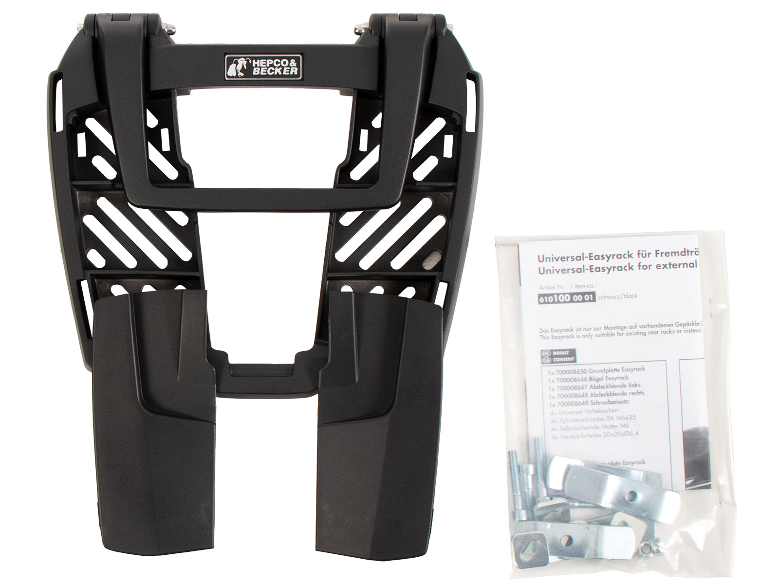 Universal Easyrack Topcaseträger - schwarz