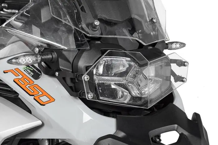Protezione Fari Makrolon Quick Release BMW F850GS Adventure *USO OFFROAD SOLO*