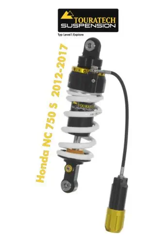 Ammortizzatore di sospensione Touratech per Honda NC750S 2012-2017 Tipo Level2/ExploreHP