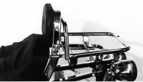 Rohrgepäckbrücke Topcaseträger chrom für Moto Guzzi Nevada 750/Club (1989-1999)