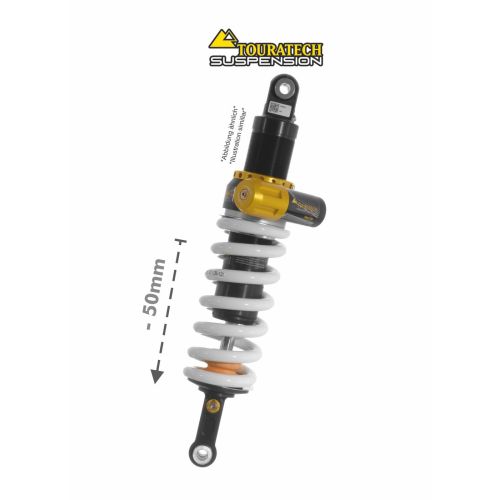 Amortisseur Touratech abaissement (-50mm) pour BMW F800GS 2008-2012 Type Explore HP/Level2