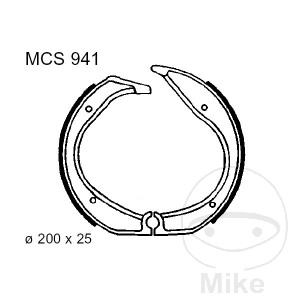 Plaquettes de frein sans ressort TRW pour BMW R45 N S R65G/S R65 1980-1989 R80 ST RT G/S R100
