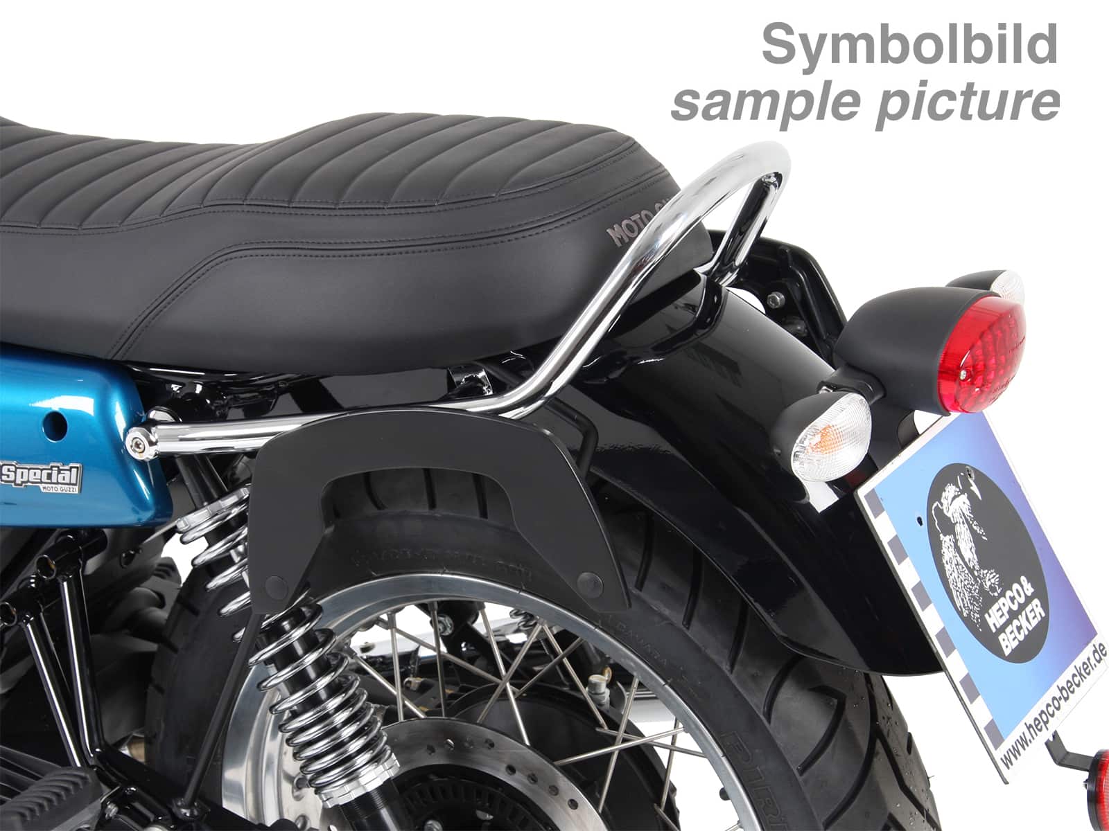 C-Bow Seitenträger chrom für Moto Guzzi V7 III (Stone, Special, Anniversario) (2017-2020)