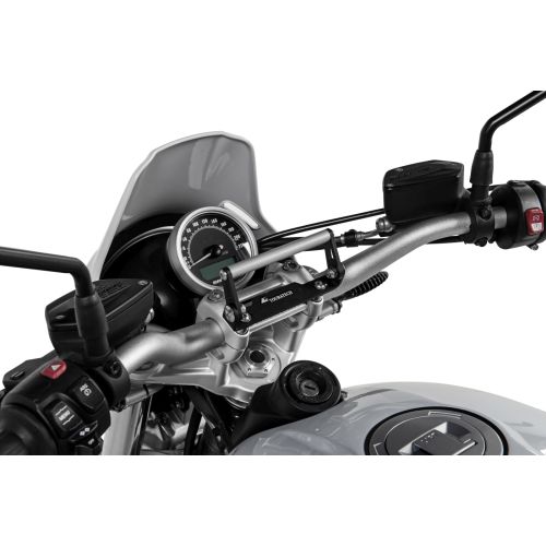 Adattatore di montaggio GPS per manubrio, regolabile, viti M8x30, ad esempio per Honda, Triumph