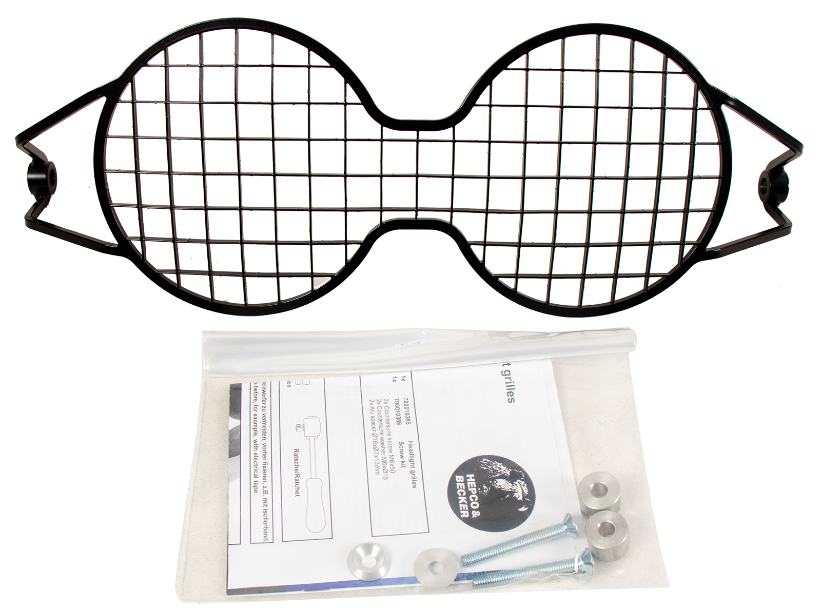 Lampenschutzgitter schwarz für Moto Guzzi V 85 TT (2019-2023)