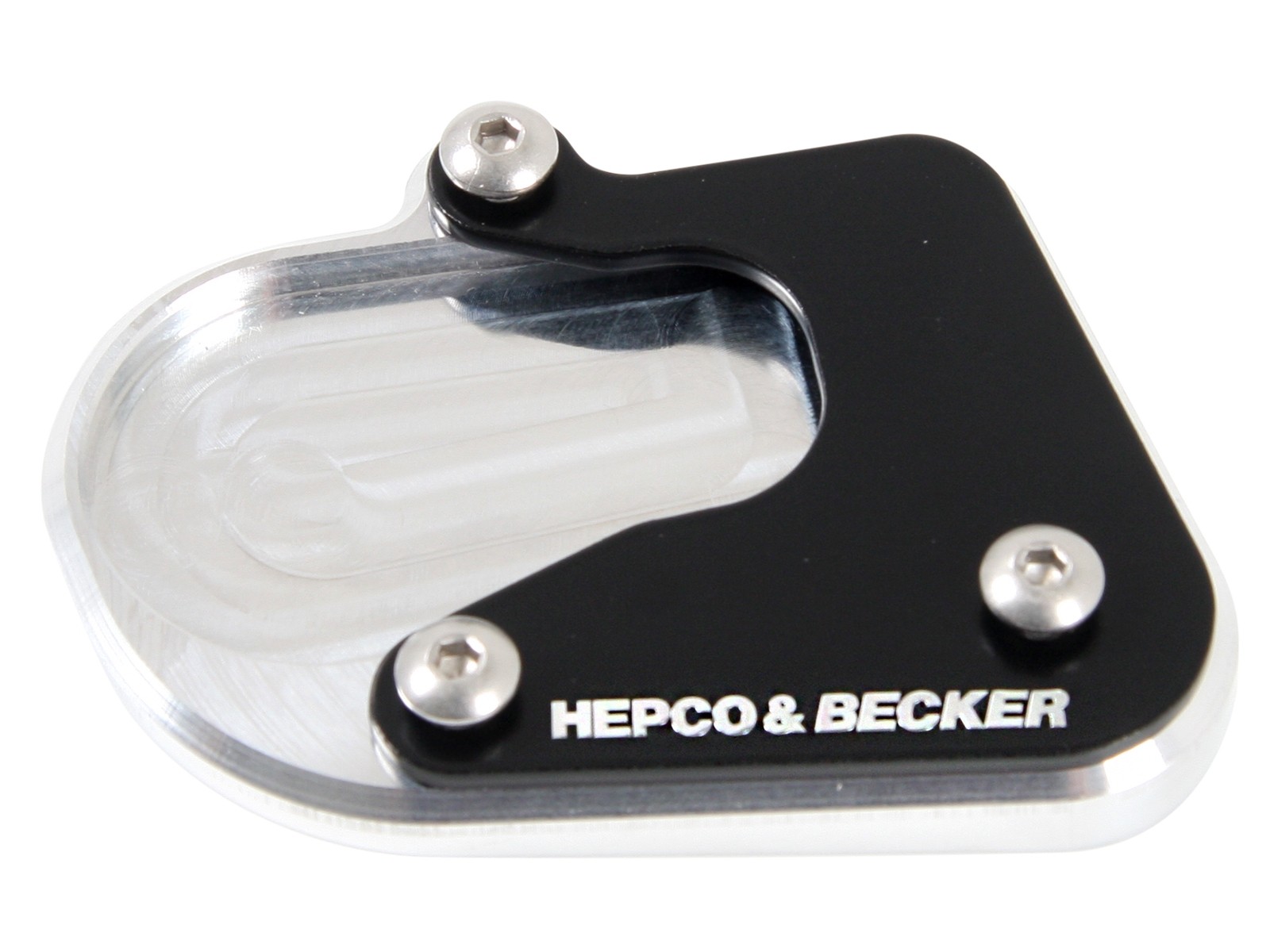 42116512_00_91_einzeln_shop Plaque de béquille latérale Hepco&Becker argent/noir pour BMW F750GS 2018-