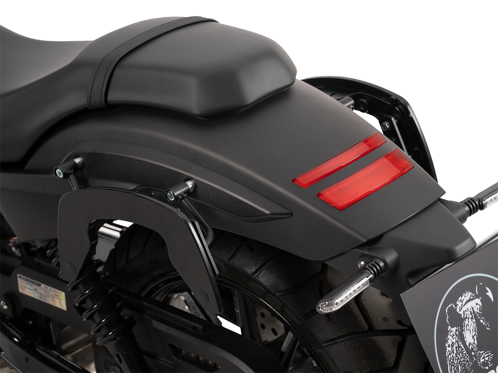 C-Bow Seitenträger schwarz für Zontes 125-C2 (2025-)