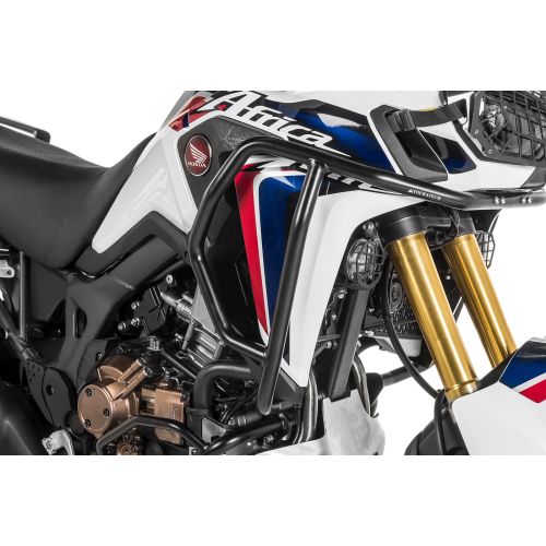 Barras de protección de acero inoxidable negro, para Honda CRF1000L Africa Twin