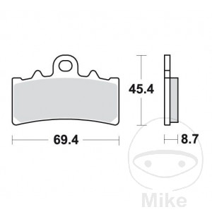 Plaquette de frein avant Sinter TRQ TRW pour BMW G310GS G310R C400X C400GT CE04