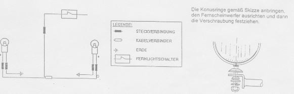 Twinlight Zusatzscheinwerferset (Fernlicht) inkl. Halter und Kabel chrom für Suzuki VS 1400 Intruder (1987-2003)